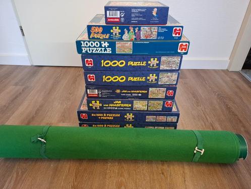 14 Jan van Haasteren Legpuzzels met Puzzelmat., Hobby en Vrije tijd, Denksport en Puzzels, Zo goed als nieuw, Legpuzzel, 500 t/m 1500 stukjes