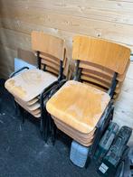 Ouderwetse school stoelen, Huis en Inrichting, Stoelen, Ophalen of Verzenden, Zo goed als nieuw, Bruin