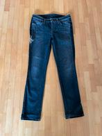 Cambio modern rise stretch jeans 38 used look grijs & bloem, Cambio, Ophalen of Verzenden, W30 - W32 (confectie 38/40), Grijs