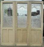 3 delige set geëtste openslaande deuren 220x206cm, Ophalen