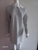 Nieuwe witte jurk met zwarte strepen Delousion by Lou maat L, Kleding | Dames, Jurken, Wit, Maat 42/44 (L), Nieuw, Ophalen of Verzenden