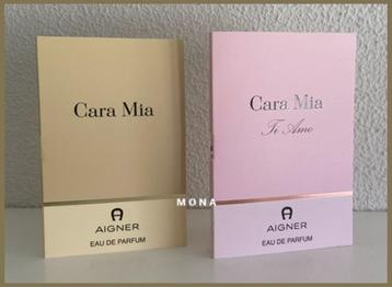 Cara Mia set 2 parfum samples proefjes testers monsters beschikbaar voor biedingen