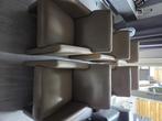 Te koop leren eetkamerstoelen, Huis en Inrichting, Stoelen, Ophalen, Overige kleuren, Leer, Zo goed als nieuw