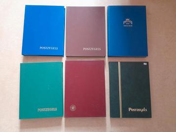 6 Postzegelboeken met gevarieerde inhoud beschikbaar voor biedingen