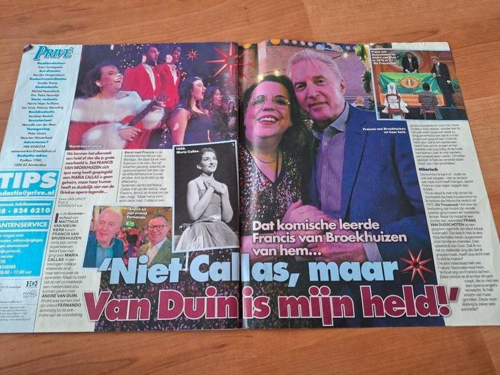 Prive Andre van Duin Bram Biesterveld Rolling Stones Gaga, Verzamelen, Tijdschriften, Kranten en Knipsels, Tijdschrift, Nederland