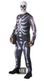 Fortnite Skull Trooper mt S, Nieuw, Ophalen of Verzenden, Halloween, Kleding