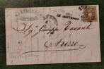 ITALIË - TOSCANE 1860 brief Livorno - Trezzo 10 cent Sa19, Ophalen of Verzenden, Brief