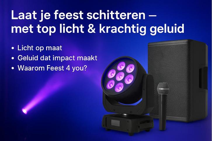 Te Huur Licht, Geluid, rookmachine, sneeuwmachine, Zwolle EO, Hobby en Vrije tijd, Feestartikelen | Verhuur, Nieuw, Overige, Ophalen