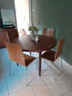 Eetkamer stoelen 5 stuks, Huis en Inrichting, Tafels | Eettafels, Rond, Ophalen of Verzenden, Zo goed als nieuw, 100 tot 150 cm