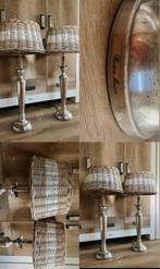 Twee staande lampen Rivièra maison met rieten kap, Ophalen of Verzenden, Zo goed als nieuw, 75 cm of meer