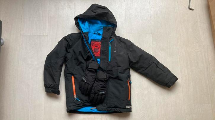 Skipak maat 140 zwart/blauw, Sport en Fitness, Skiën en Langlaufen, Gebruikt, Kleding, Skiën, Overige merken, 100 tot 140 cm, Ophalen of Verzenden