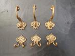 SET KAJUIT SCHIP KAPSTOK BRONS ITALY HAAKJES SET PARIJS STYL, Wandkapstok, Gebruikt, Ophalen of Verzenden, Minder dan 100 cm