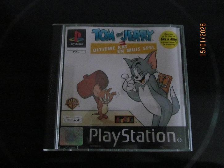 Psone spel tom en Jerry, Spelcomputers en Games, Games | Sony PlayStation 1, Zo goed als nieuw, Overige genres, 1 speler, Vanaf 3 jaar