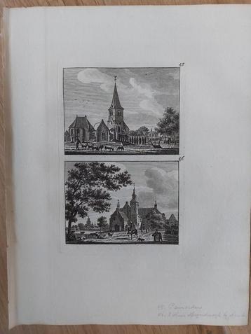 45-46 /Pannerden + Huis Meinderswijk bij Arnhem Kopergravure beschikbaar voor biedingen