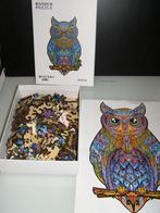 Houten puzzel uil, Ophalen of Verzenden, Minder dan 500 stukjes, Zo goed als nieuw, Legpuzzel