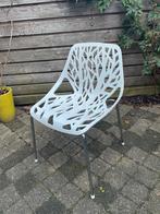 6x moderne witte design stoelen (zes stuks), Huis en Inrichting, Stoelen, Ophalen, Kunststof, Wit, Zo goed als nieuw