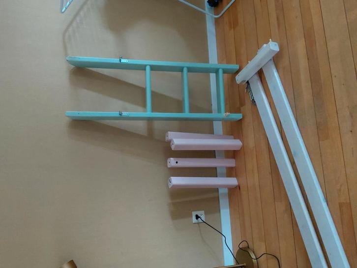 flexa classic, onderdelen half hoogslaper met trappetje, Huis en Inrichting, Slaapkamer | Bedden, Gebruikt, Eenpersoons, 90 cm