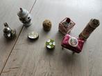 Diverse potjes, pillendoosjes van divers materiaal, Antiek en Kunst, Ophalen of Verzenden