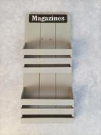 Vintage lectuurbak Magazine grijze post rekje afmeting 60 bi, Huis en Inrichting, Woonaccessoires | Krantenbakken en Lectuurbakken