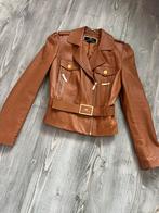 Elisabetta Franchi Leren Jasje Camel Maat S, Bruin, Elisabetta Franchi, Ophalen of Verzenden, Zo goed als nieuw