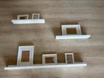 Ikea Ribba fotoplanken met fotolijstjes (wit), Ophalen, Zo goed als nieuw