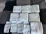7 Valk at home luxery badlakens 70x140cm & 8 washand wit, Ophalen of Verzenden, Zo goed als nieuw, Wit