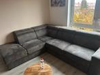 Hoekbank antraciet, Huis en Inrichting, Banken | Bankstellen, 250 tot 300 cm, Ophalen of Verzenden, Zo goed als nieuw, 150 cm of meer