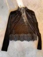 Nikkie velvet Raya zwarte top, maat 40, Ophalen of Verzenden, Nieuw, Maat 38/40 (M), Zwart