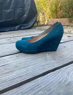 Cellini sleehakken maat 39 met plateauzool, Ophalen of Verzenden, Zo goed als nieuw, Blauw, Schoenen met hoge hakken