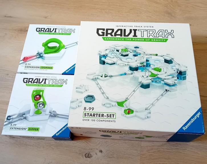 Gravitrax set met extra sets: looping en dipper, Kinderen en Baby's, Speelgoed | Educatief en Creatief, Zo goed als nieuw, Knutselen
