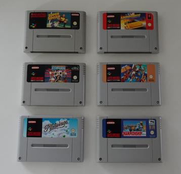 6 Super Nintendo Spellen beschikbaar voor biedingen