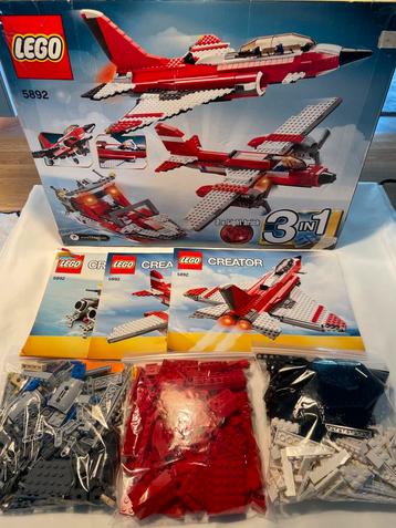 Lego set creator expert airport Sonic Boom 5892 vliegtuig beschikbaar voor biedingen