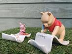 Winnie the Pooh, 'spells friendship Y-O-U', Ophalen of Verzenden, Winnie de Poeh of vrienden, Zo goed als nieuw, Beeldje of Figuurtje