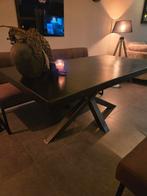 Eethoektafel + Salontafel Set - Betonlook, Huis en Inrichting, Ophalen, Rond, 50 tot 100 cm, 50 tot 100 cm
