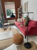 Stijlvolle zwarte leeslamp met messing accenten, Ophalen, Gebruikt