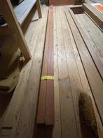 10 Koplatten eerste klas Meranti tegen Merbau aan+ander hout, Doe-het-zelf en Verbouw, Plinten en Afwerking, Ophalen, Overige materialen