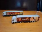 2 trucks met oplegger., Hobby en Vrije tijd, Modelauto's | 1:87, Ophalen of Verzenden, Nieuw, Bus of Vrachtwagen, Overige merken