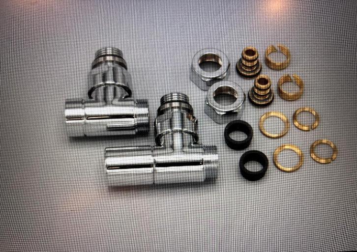 Instamat Radiator Aansluitset Cylinder verchroomd CY.HA, Doe-het-zelf en Verbouw, Verwarming en Radiatoren, Nieuw, Radiator, Minder dan 30 cm