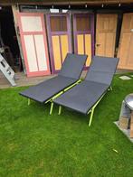 ligstoelen, Tuin en Terras, Ligbedden, Ophalen, Gebruikt, Metaal, Verstelbaar