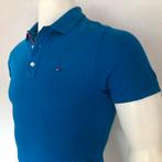 Tommy Hilfiger poloshirt - sparkle blue cotton - heren, Tommy Hilfiger, Zo goed als nieuw, Maat 46 (S) of kleiner, Verzenden