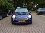Mini Cooper 1.6 cabrio/full options/airco/achteruit sensor, Auto's, Voorwielaandrijving, Zwart, Cabriolet, Leder en Stof