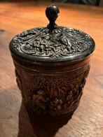 Oude zwaar verzilverde suikerpot, Antiek en Kunst, Antiek | Goud en Zilver, Ophalen of Verzenden, Zilver