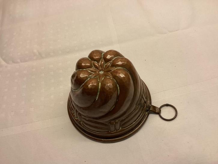 Antieke koperen Bakvorm. Klein Bijzonder Tulband model., Antiek en Kunst, Antiek | Koper en Brons, Ophalen of Verzenden