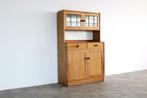 vintage buffetkast | wandkast | pine | Zweden, Gebruikt, Ophalen of Verzenden, Met deur(en), Glas