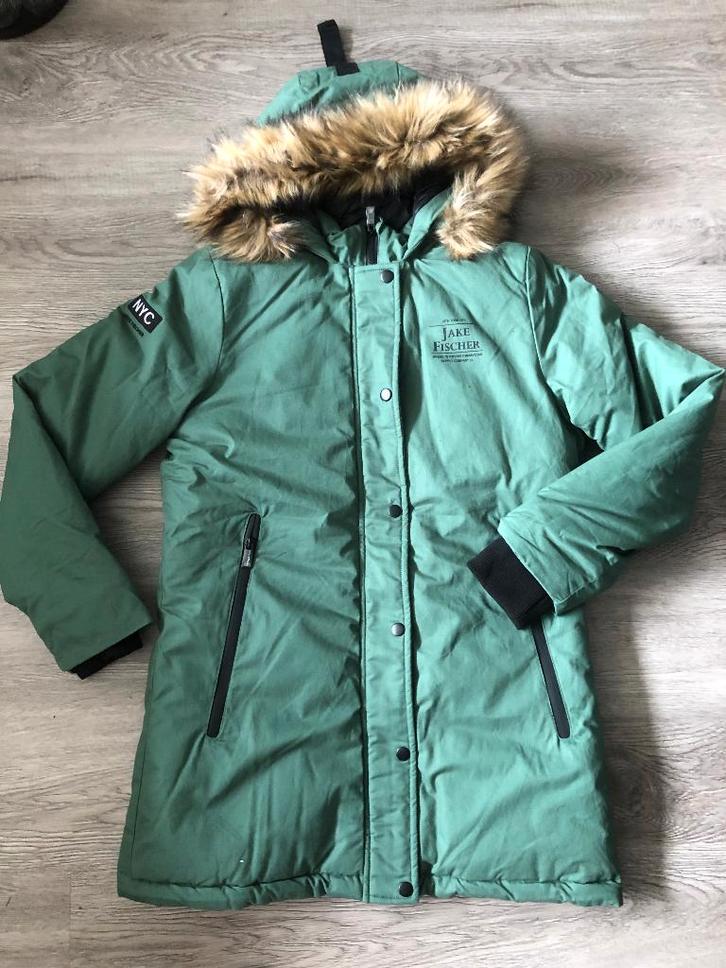 nieuwe groene winterjas jack 176 jake fischer, Kinderen en Baby's, Kinderkleding | Maat 176, Nieuw, Jongen, Jas, Ophalen of Verzenden