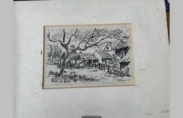 Antieke Etsen / Gravures.  ingelijst. Gesigneerd. beschikbaar voor biedingen