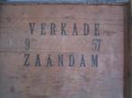 VERKADE 1957 HOUTEN KRATEN ZAANDAM, Ophalen of Verzenden, Gebruikt, Overige typen