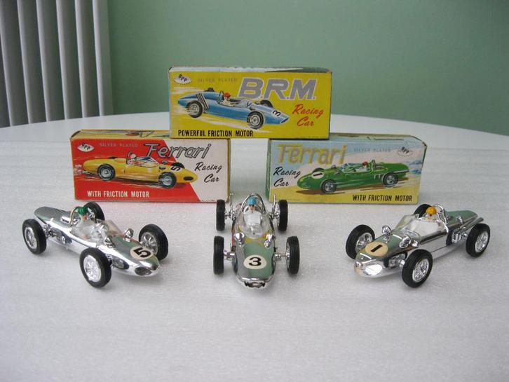 Set van 3 BPP Silver Plated Ferrari/B.R.M. Racing Cars, Verzamelen, Speelgoed, Gebruikt, Ophalen of Verzenden