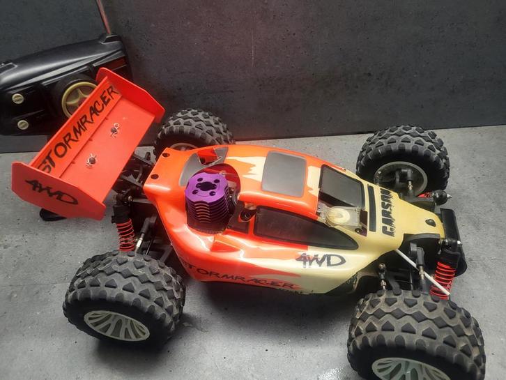 Rc carson stormracer, Hobby en Vrije tijd, Modelbouw | Radiografisch | Auto's, Zo goed als nieuw, Nitro, Overige schalen, Ophalen of Verzenden