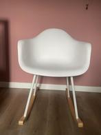 Witte kuip schommel stoel, Ophalen, Zo goed als nieuw, Wit, Eén